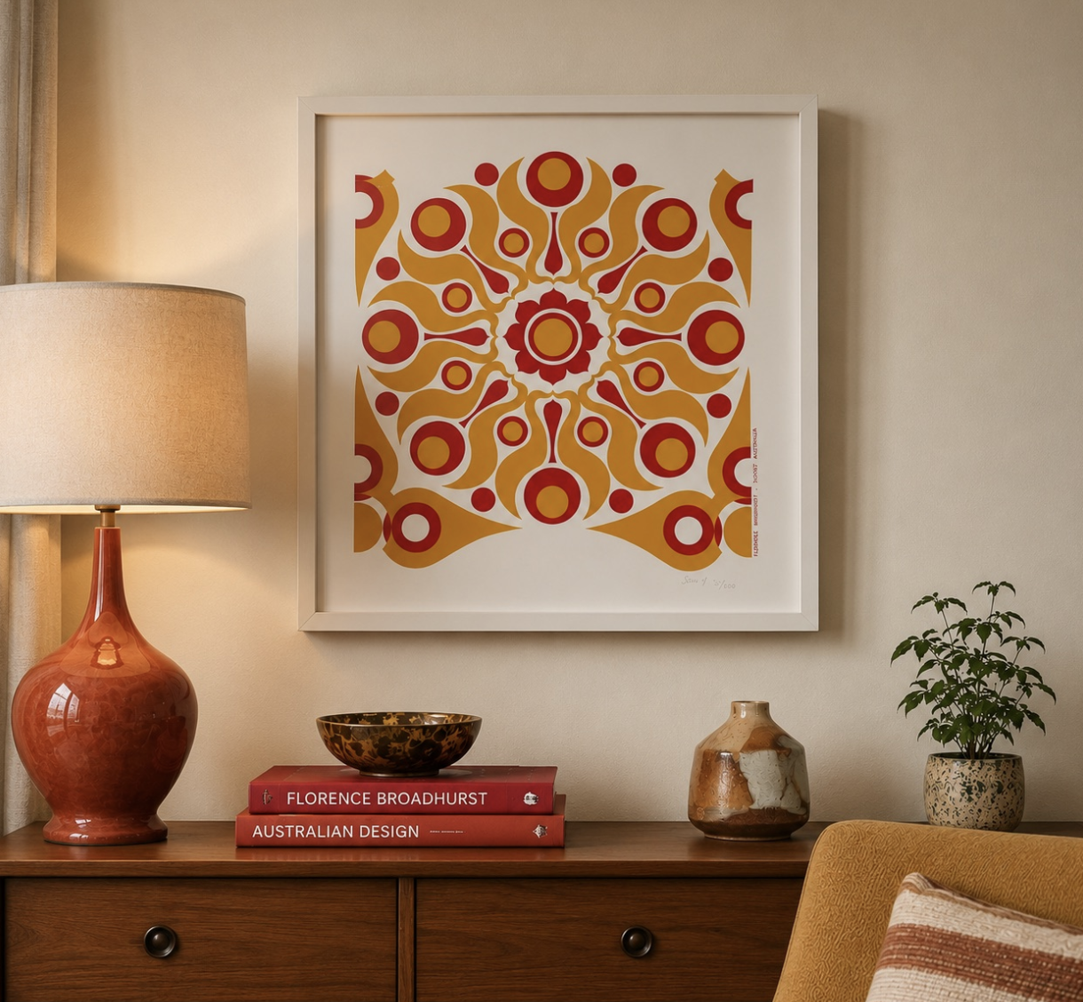 Original Florence Broadhurst Solar limited edition artwork
