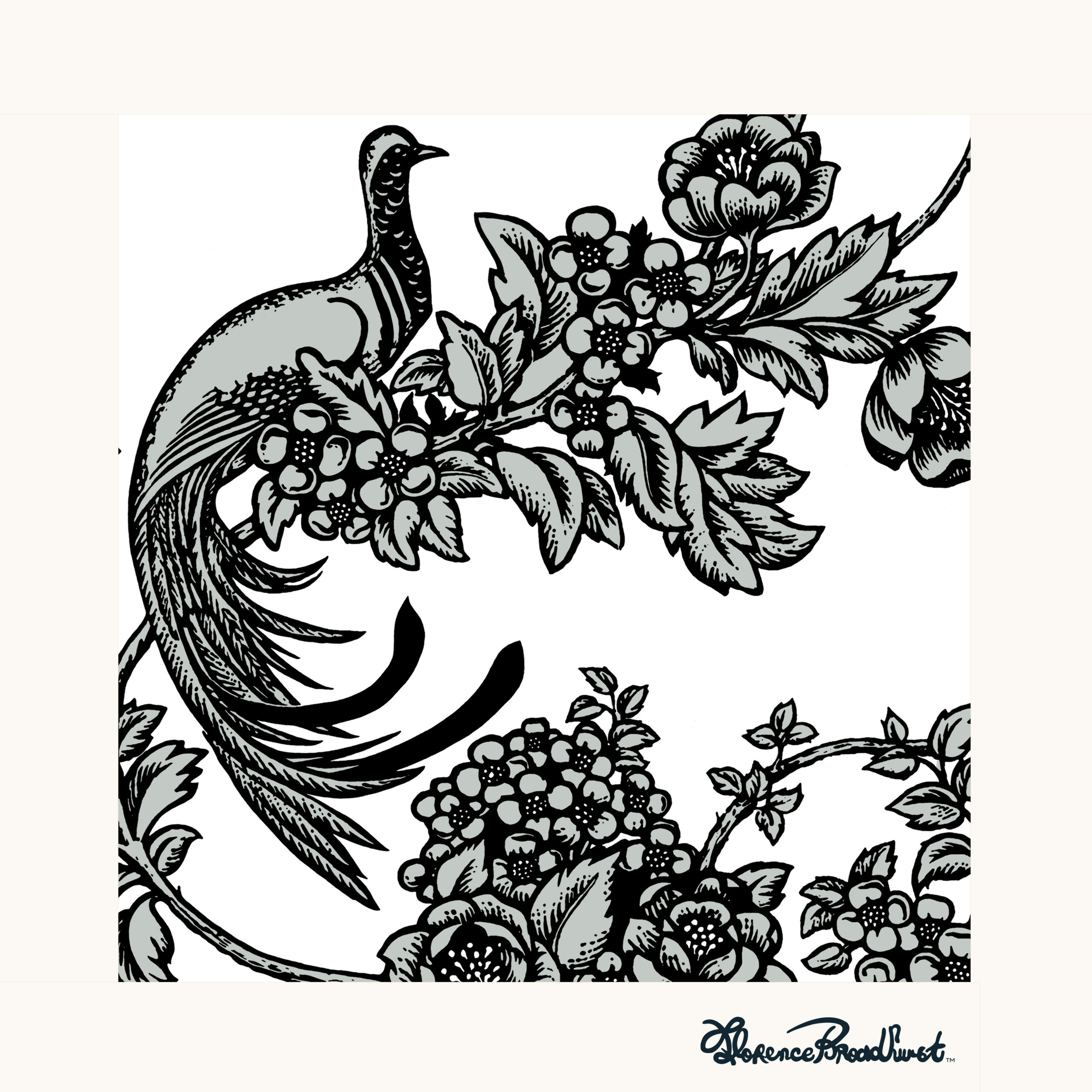 Florence Broadhurst Birds of Paradise foundation artwork