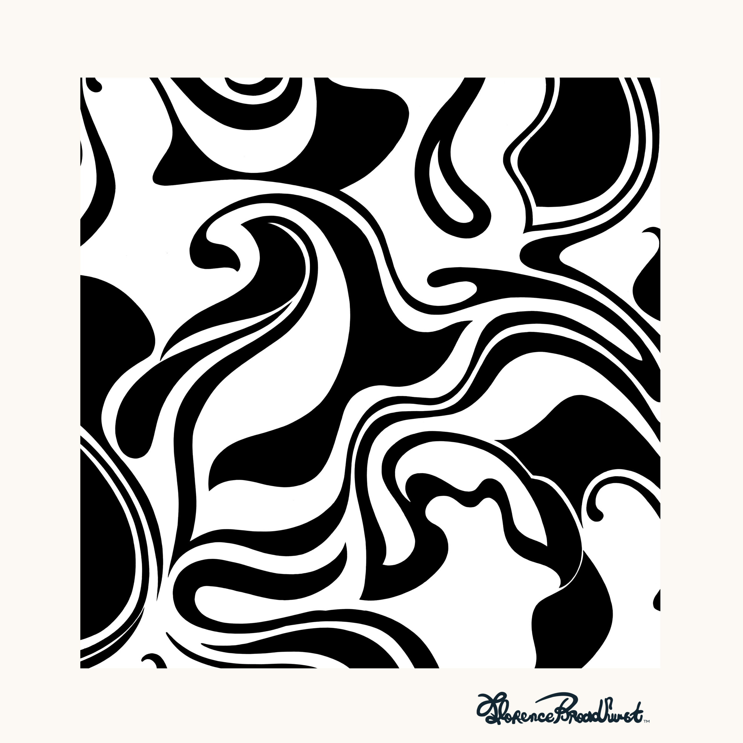 Florence Broadhurst Curly Swirls foundation artwork