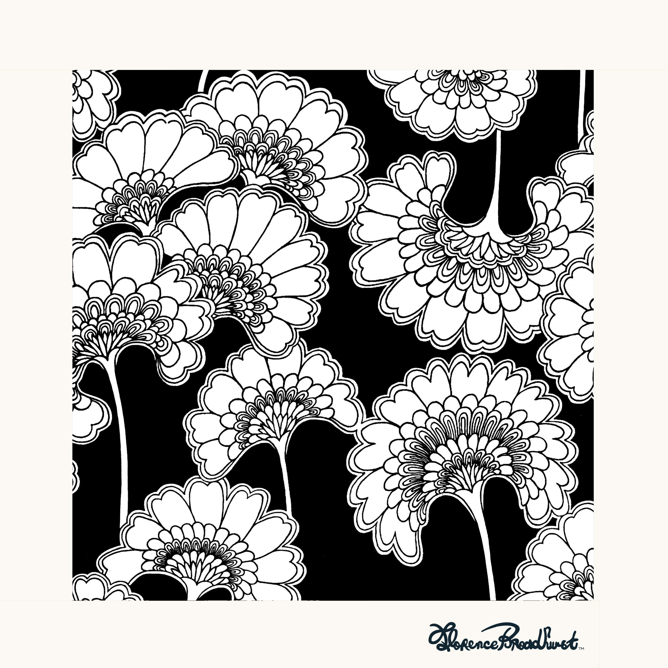 Florence Broadhurst Japanese Floral foundation artwork